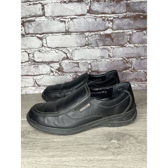 Mephisto Air-Jet Davy Black Leather Loafers Comfort Shoes Men’s Sz 10.5M US/44EU main image 12